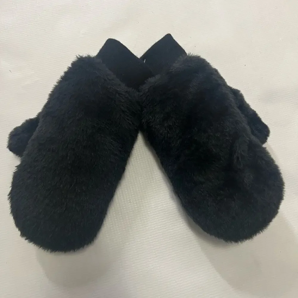 SPRIGS FAUX FUR‎ SHERPA REVERSIBLE MITTENS SIZE L/XL
